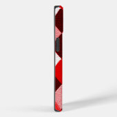 Coques Case-Mate iPhone MARDI GRAS HARLEQUIN MOTIF Rouge rose blanc Rhombi (Verso / Droite)