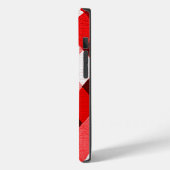 Coques Case-Mate iPhone MARDI GRAS HARLEQUIN MOTIF Rouge rose blanc Rhombi (Verso / Gauche)