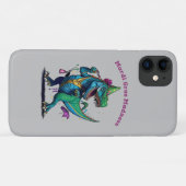 Coques Case-Mate iPhone Mardi Gras Madness T Rex Dinosaur Perle Mardi Graw (Dos (Horizontal))