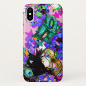 Coques Case-Mate iPhone MARDI GRAS MASQUERADE BALL MASK confetti (Dos)