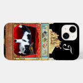 Coques Case-Mate iPhone MARDI GRAS MASQUERADE THÉÂTRE CAT Monogramme (Verso (horizontal))