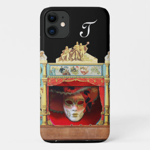 Coque iPhone 11 MARDI GRAS MASQUERADE THÉÂTRE DE BALL STATION Mono