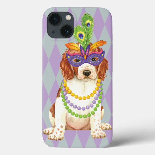 Coques Case-Mate iPhone Mardi Gras Welsh Springer Spaniel (Verso)