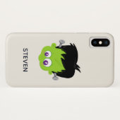 Coques Case-Mate iPhone Mare Green Frankenstein Monster face Halloween (Dos (Horizontal))