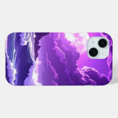 Coques Case-Mate iPhone Marée violette sous la lune – iPhone Océan Fantast (Verso (horizontal))