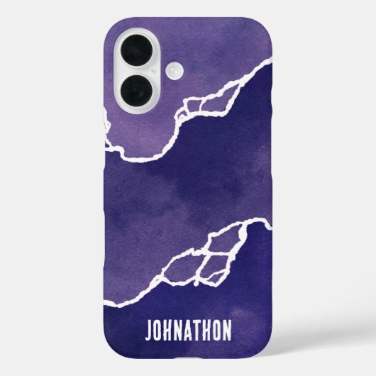 Coques Case-Mate iPhone Marées côtières pourpres (Verso)