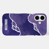 Coques Case-Mate iPhone Marées côtières violettes (Verso (horizontal))