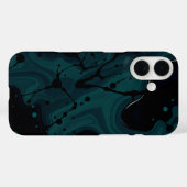 Coques Case-Mate iPhone Marées noires : Un chef-d'oeuvre monochrome (Verso (horizontal))
