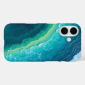 Coques Case-Mate iPhone Marées Turquoise : Une fuite Tropicale (Verso (horizontal))