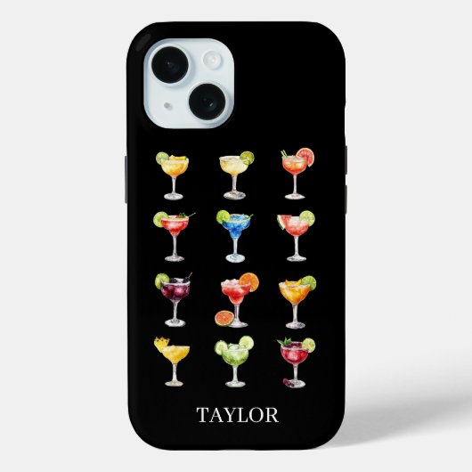 Coques Case-Mate iPhone Margaritas pour tous Monogramme (Verso)