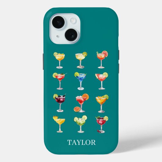Coques Case-Mate iPhone Margaritas pour tous Monogramme (Verso)