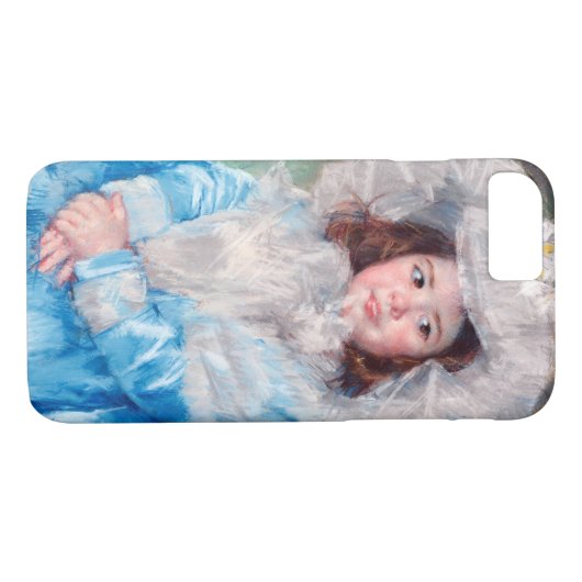 Coques Case-Mate iPhone Margot en bleu, Mary Cassatt (Dos (Horizontal))