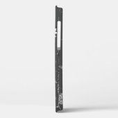 Coques Case-Mate iPhone marguerite blanche sur brique grise (Verso / Gauche)