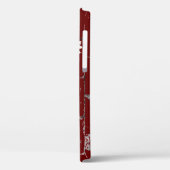 Coques Case-Mate iPhone marguerite blanche sur brique rouge (Verso / Gauche)