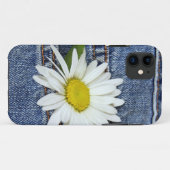 Coques Case-Mate iPhone marguerite en poche jean bleu (Dos (Horizontal))