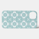 Coques Case-Mate iPhone Marguerite, Fleurs de marais en bleu glace (Verso (horizontal))