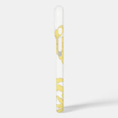 Coques Case-Mate iPhone Marguerite jaune sur blanc (Verso / Gauche)