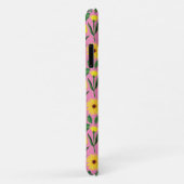 Coques Case-Mate iPhone marguerite jaune sur rose (Dos/Droite)