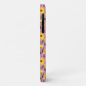 Coques Case-Mate iPhone marguerite jaune sur rose (Dos/Gauche)