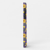 Coques Case-Mate iPhone marguerite jaune sur violet (Dos/Gauche)
