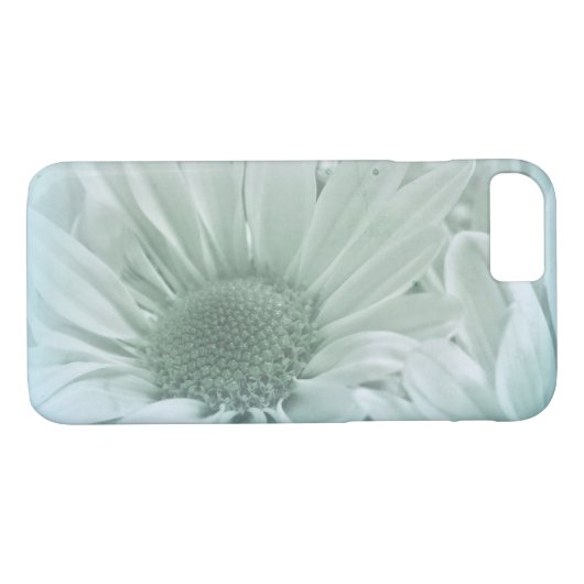 Coques Case-Mate iPhone marguerite macro en bleu turquoise (Dos (Horizontal))