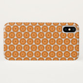 Coques Case-Mate iPhone Marguerite orange de style les années 70 (Dos (Horizontal))