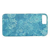 Coques Case-Mate iPhone marguerite turquoise et blanche (Dos (Horizontal))