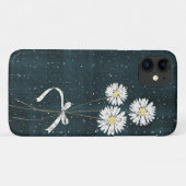 Coques Case-Mate iPhone marguerites blanches avec gouttes de pluie sur pla (Dos (Horizontal))