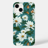 Coques Case-Mate iPhone Marguerites blanches et papillons (Verso)