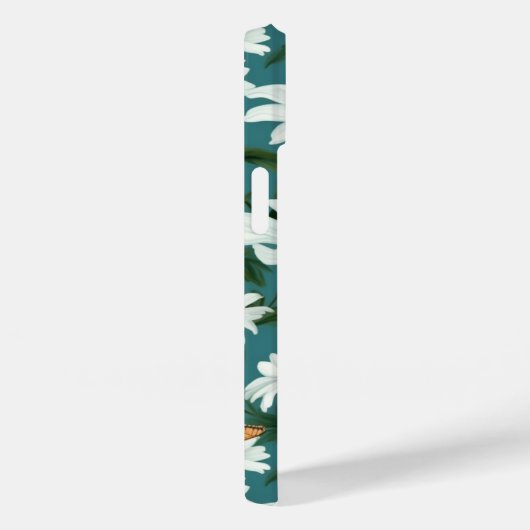 Coques Case-Mate iPhone Marguerites blanches et papillons (Verso / Droite)