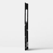 Coques Case-Mate iPhone marguerites blanches sur brique noire (Verso / Gauche)