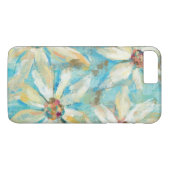 Coques Case-Mate iPhone Marguerites blanches sur le bleu (Dos (Horizontal))