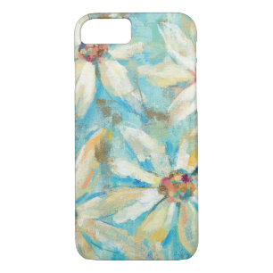 Coque Case-Mate Pour iPhone Marguerites blanches sur le bleu