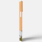 Coques Case-Mate iPhone Marguerites blanches Whimsical Boho Orange (Verso / Droite)