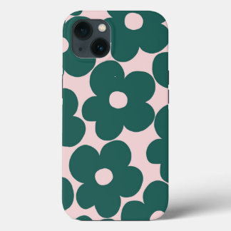 Case-Mate iPhone Case Marguerites bleues vertes de la forêt rétro #1 #dé