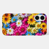Coques Case-Mate iPhone Marguerites colorées #55 - (Verso (horizontal))