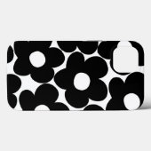 Coques Case-Mate iPhone Marguerites noires et blanches rétro #1 #décoratio (Verso (horizontal))