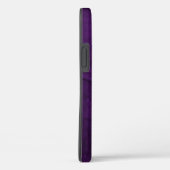 Coques Case-Mate iPhone Marguerites sur cuir violet (Verso / Droite)