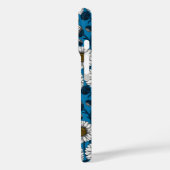 Coques Case-Mate iPhone Marguerites sur fond bleu (Verso / Gauche)