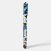 Coques Case-Mate iPhone Marguerites sur fond bleu (Verso / Droite)