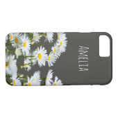 Coques Case-Mate iPhone Marguerites sur Grey (Dos (Horizontal))
