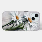 Coques Case-Mate iPhone Marguerites Sur Grunge (Verso (horizontal))