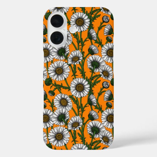 Coques Case-Mate iPhone Marguerites sur orange (Verso)