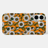 Coques Case-Mate iPhone Marguerites sur orange (Verso (horizontal))