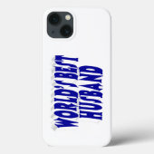 Coques Case-Mate iPhone Mari avec texte bleu (Verso)