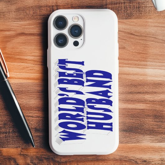 Coques Case-Mate iPhone Mari avec texte bleu