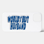 Coques Case-Mate iPhone Mari avec texte bleu mer (Verso (horizontal))