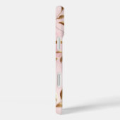 Coques Case-Mate iPhone Mariage aux Feuilles d'Or Rose Pâle (Verso / Droite)