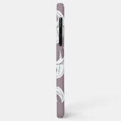 Coques Case-Mate iPhone Mariage botanique Monstera noir et blanc (Dos/Gauche)