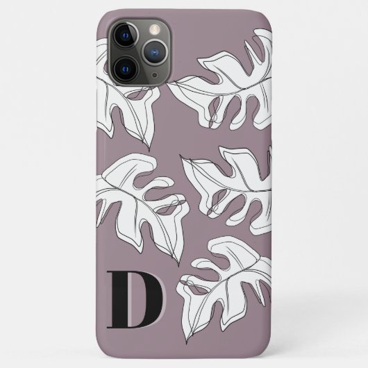 Coques Case-Mate iPhone Mariage botanique Monstera noir et blanc (Dos)